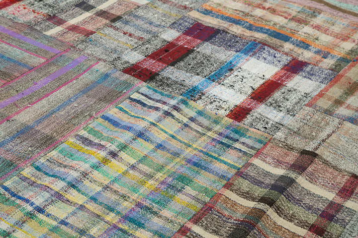 9x12 Multicolor Kilim Patchwork Rug - 36980