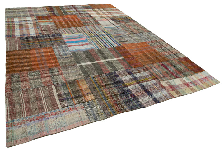 9x12 Multicolor Kilim Patchwork Rug - 36982