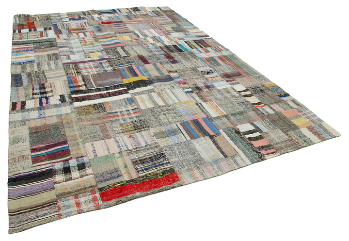 8x11 Multicolor Kilim Patchwork Rug - 36983