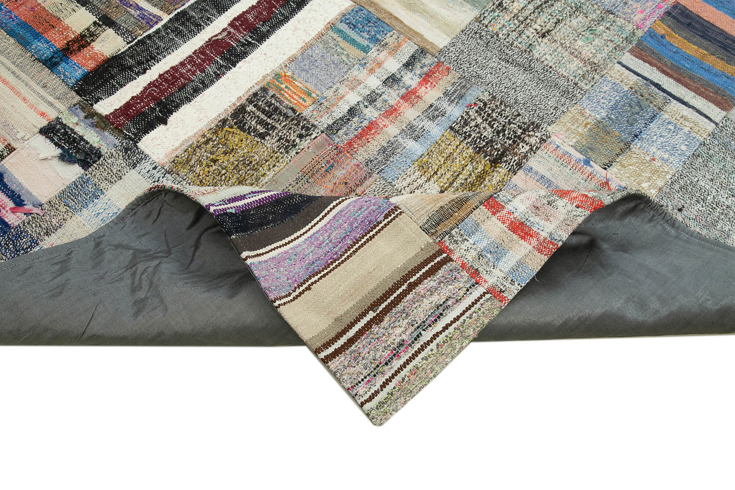 8x11 Multicolor Kilim Patchwork Rug - 36983