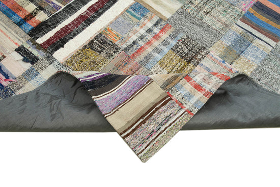 8x11 Multicolor Kilim Patchwork Rug - 36983