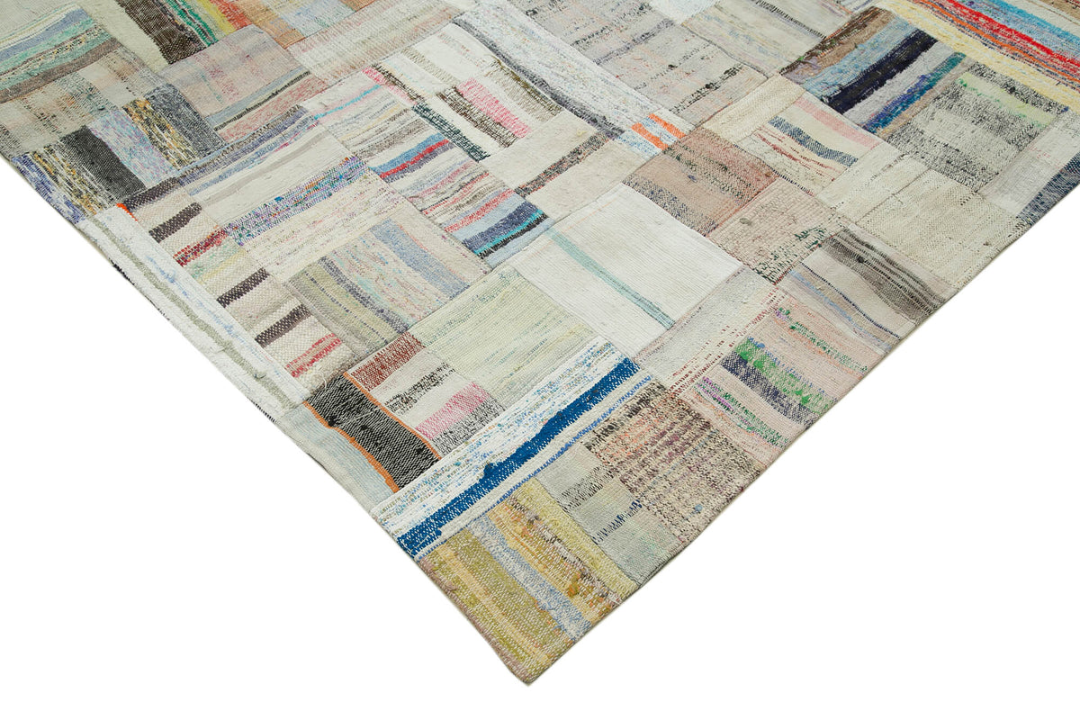8x11 Multicolor Kilim Patchwork Rug - 36984