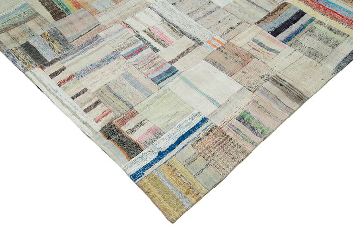 8x11 Multicolor Kilim Patchwork Rug - 36984