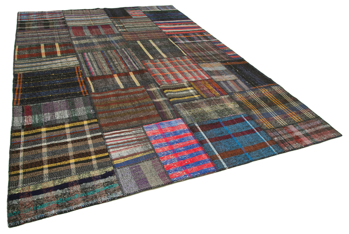 8x12 Multicolor Kilim Patchwork Rug - 36986