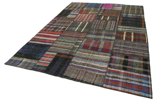 8x12 Multicolor Kilim Patchwork Rug - 36986