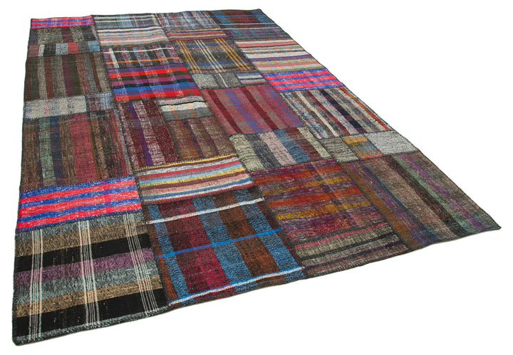 7x10 Multicolor Kilim Patchwork Rug - 36987