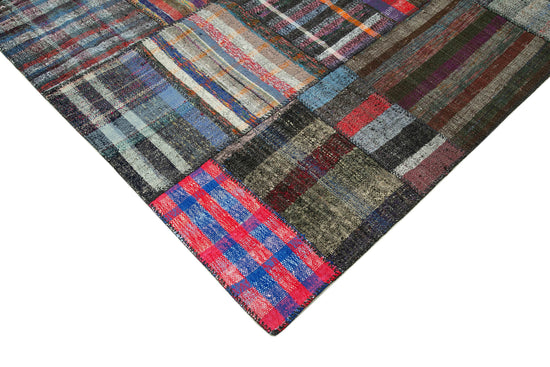 7x10 Multicolor Kilim Patchwork Rug - 36987