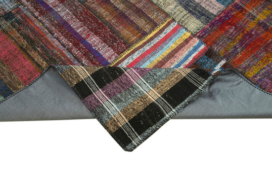 7x10 Multicolor Kilim Patchwork Rug - 36987