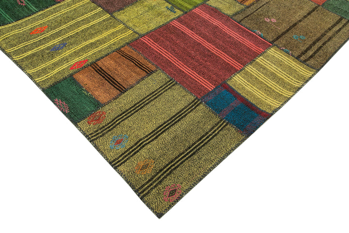 8x12 Multicolor Kilim Patchwork Rug - 36989