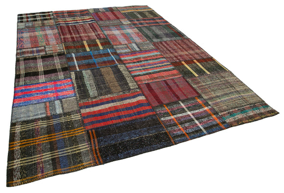 7x10 Multicolor Kilim Patchwork Rug - 36990