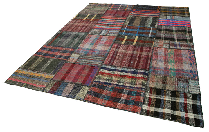 7x10 Multicolor Kilim Patchwork Rug - 36990