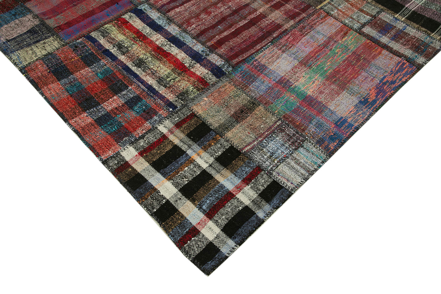 7x10 Multicolor Kilim Patchwork Rug - 36990