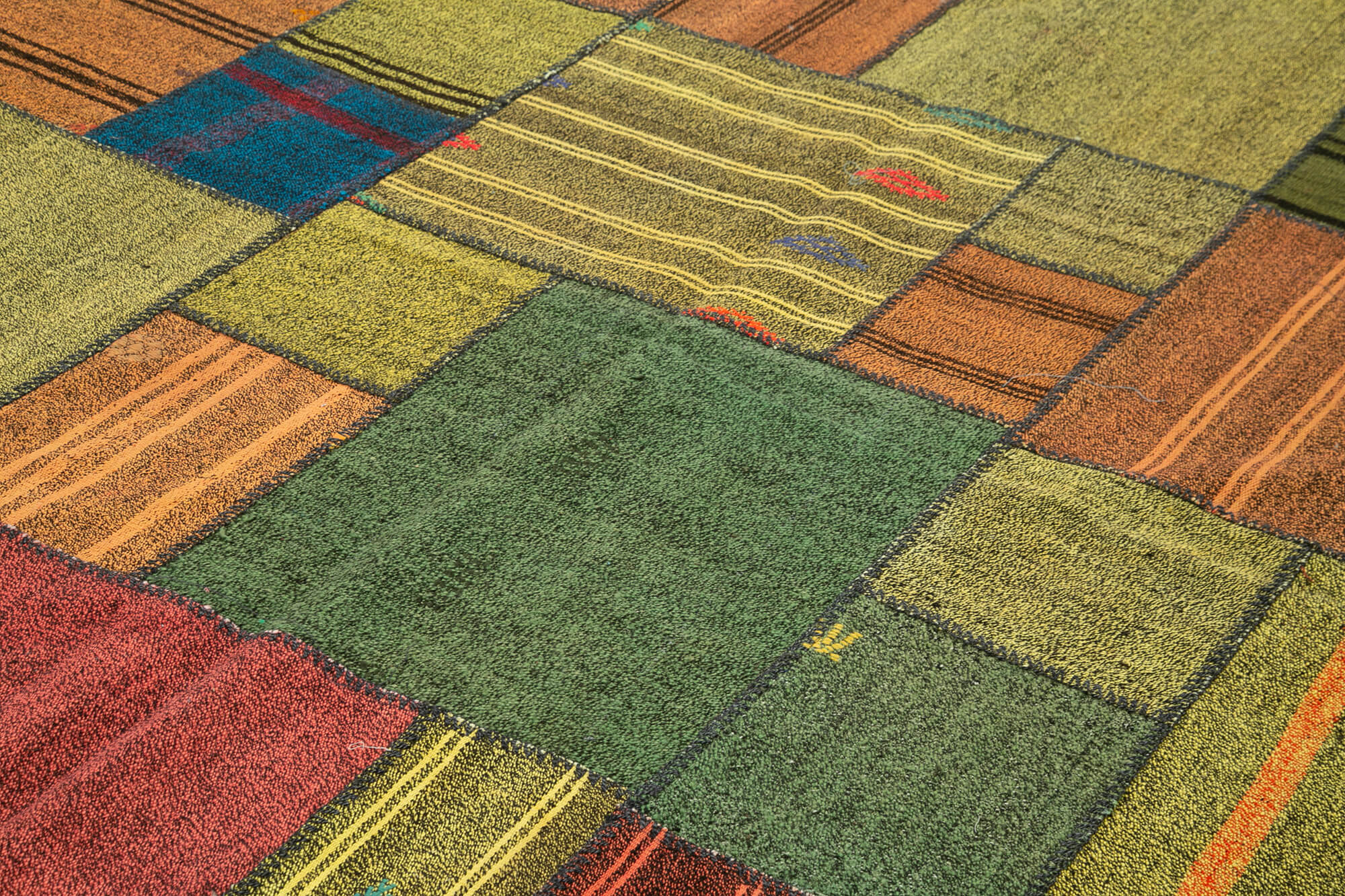 8x12 Multicolor Kilim Patchwork Rug - 36992