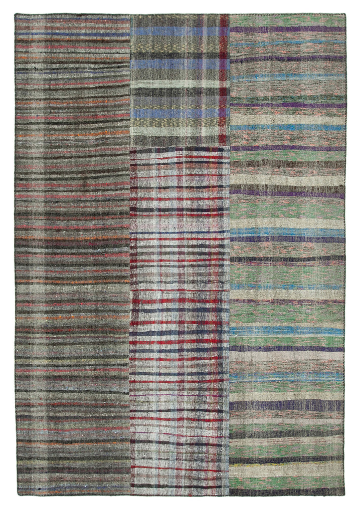 8x12 Multicolor Kilim Patchwork Rug - 36993