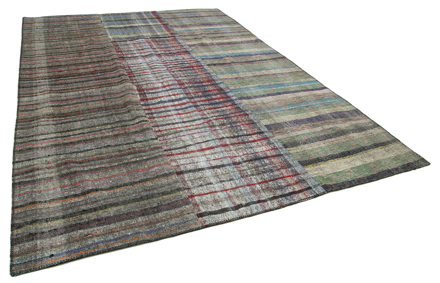 8x12 Multicolor Kilim Patchwork Rug - 36993