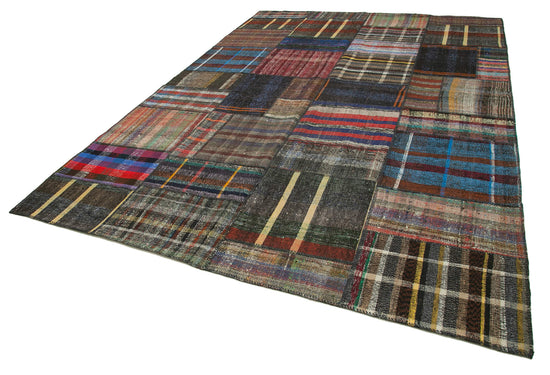 8x12 Multicolor Kilim Patchwork Rug - 36996