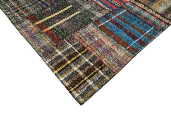8x12 Multicolor Kilim Patchwork Rug - 36996