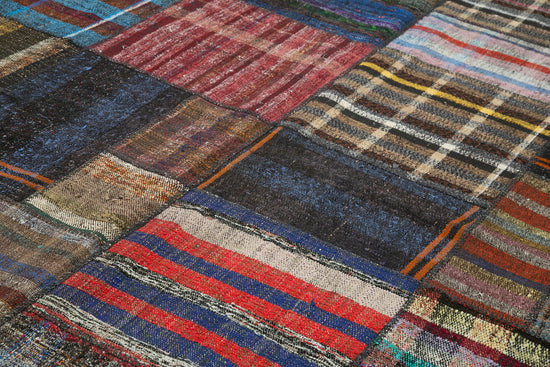 8x12 Multicolor Kilim Patchwork Rug - 36996