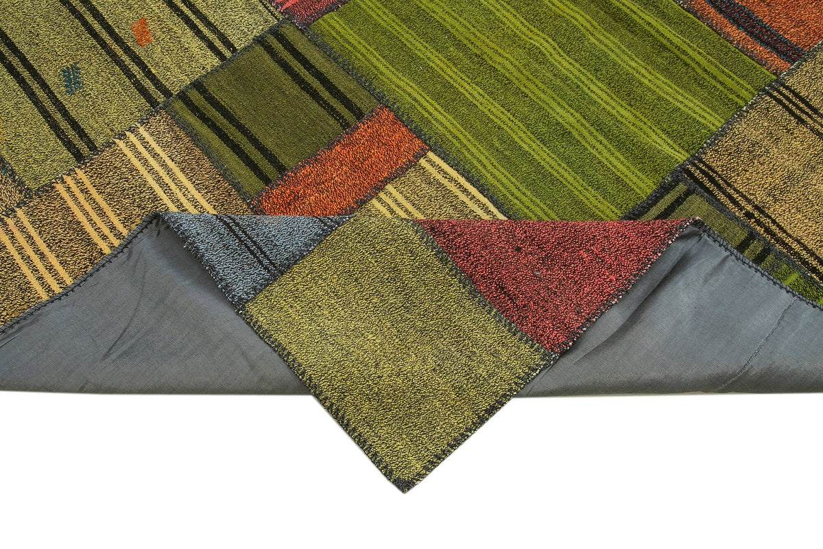 8x12 Multicolor Kilim Patchwork Rug - 36998