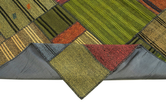 8x12 Multicolor Kilim Patchwork Rug - 36998