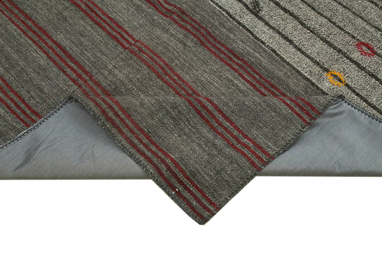 8x12 Grey Kilim Patchwork Rug - 36999