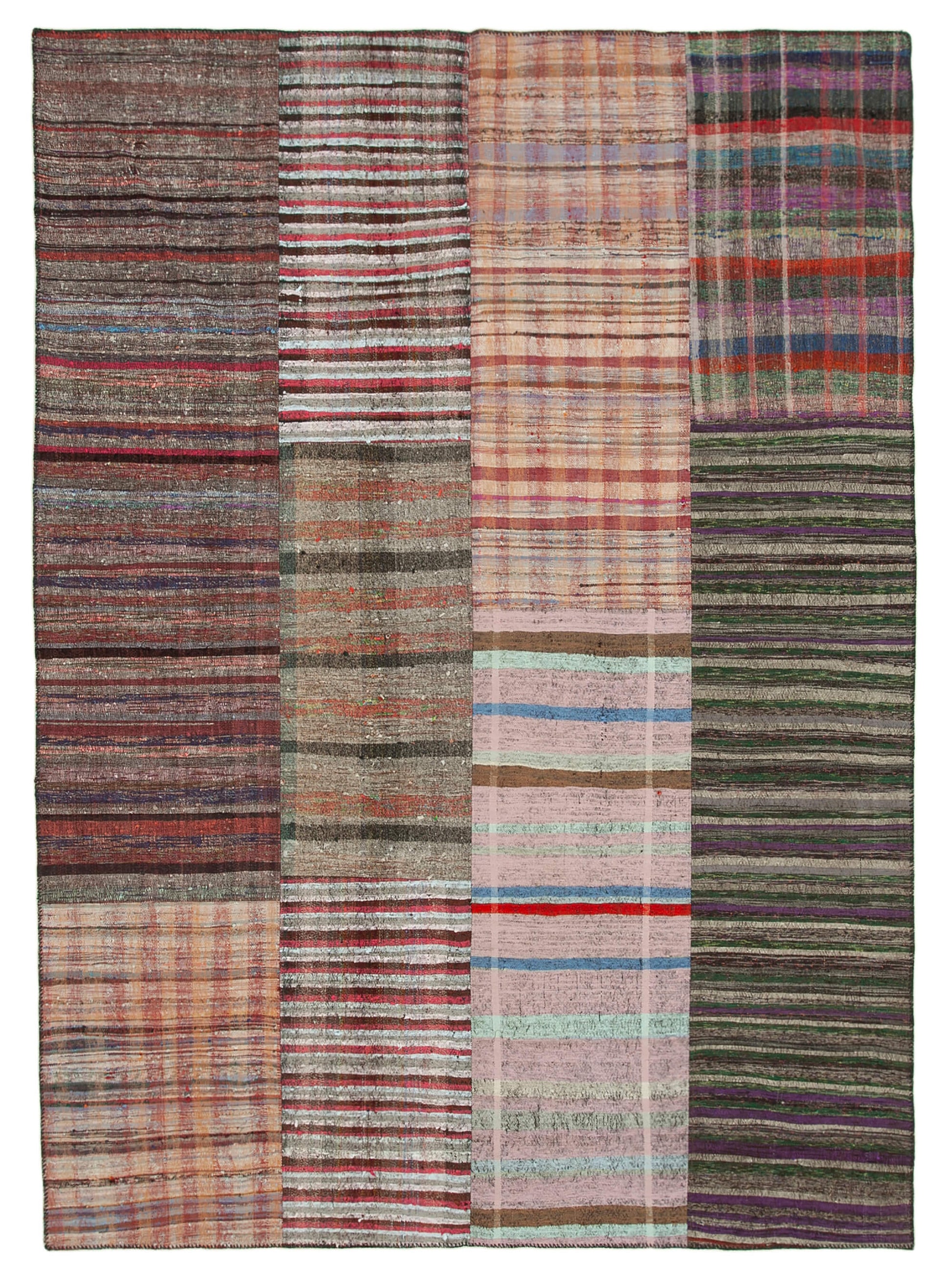 9x12 Multicolor Kilim Patchwork Rug - 37003