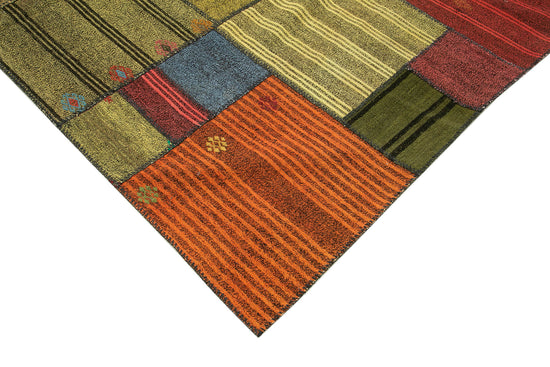 8x11 Multicolor Kilim Patchwork Rug - 37005