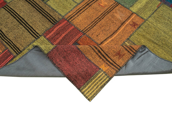 8x11 Multicolor Kilim Patchwork Rug - 37005