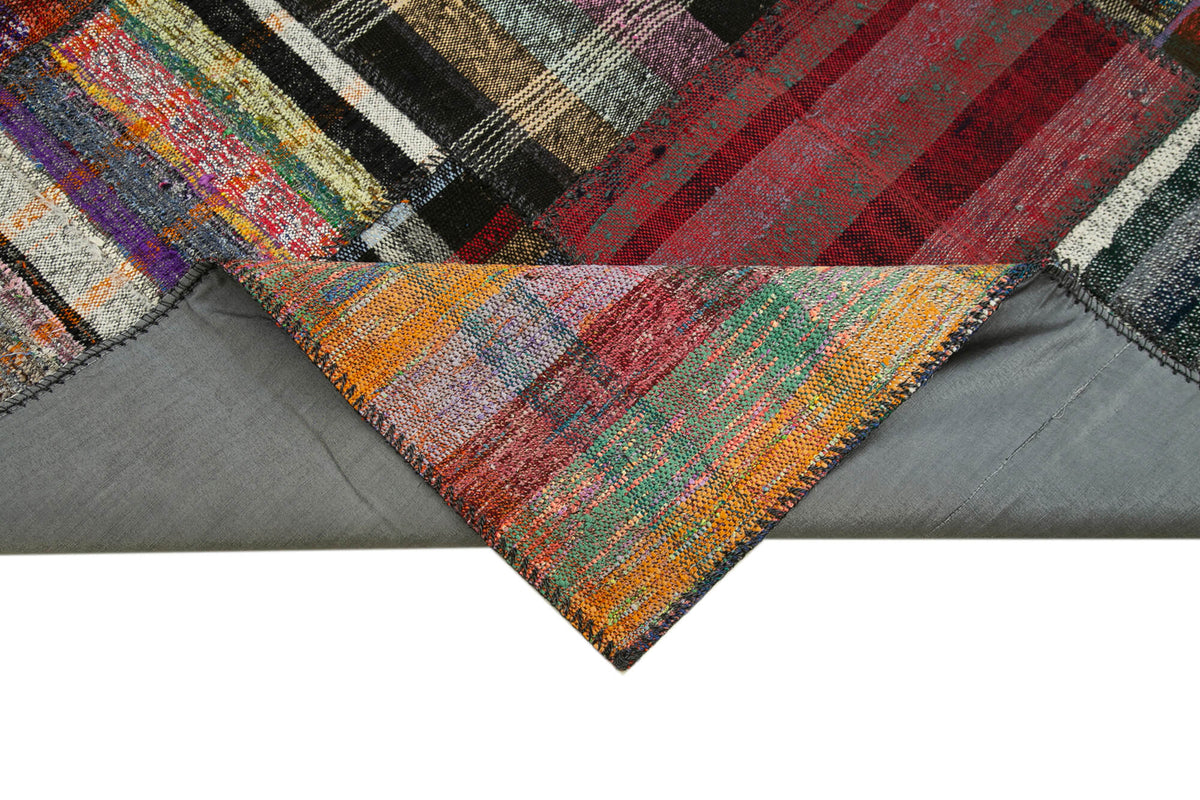6x8 Multicolor Kilim Patchwork Rug - 37006