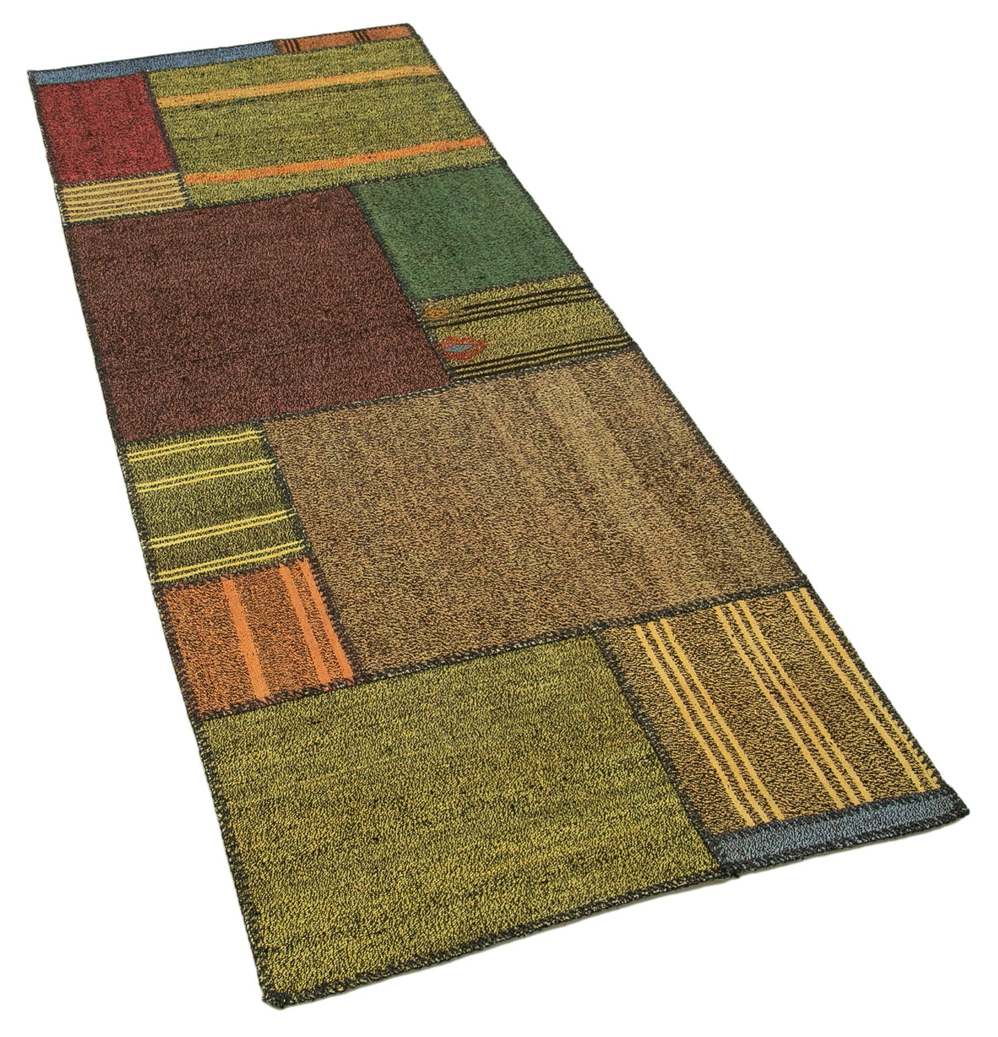 3x7 Multicolor Kilim Patchwork Rug - 37009
