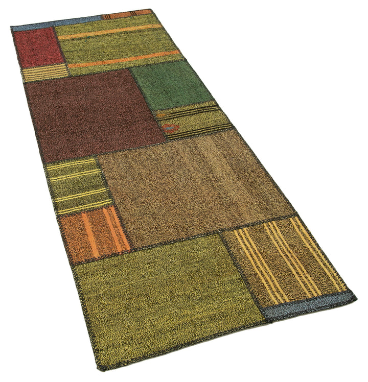 3x7 Multicolor Kilim Patchwork Rug - 37009