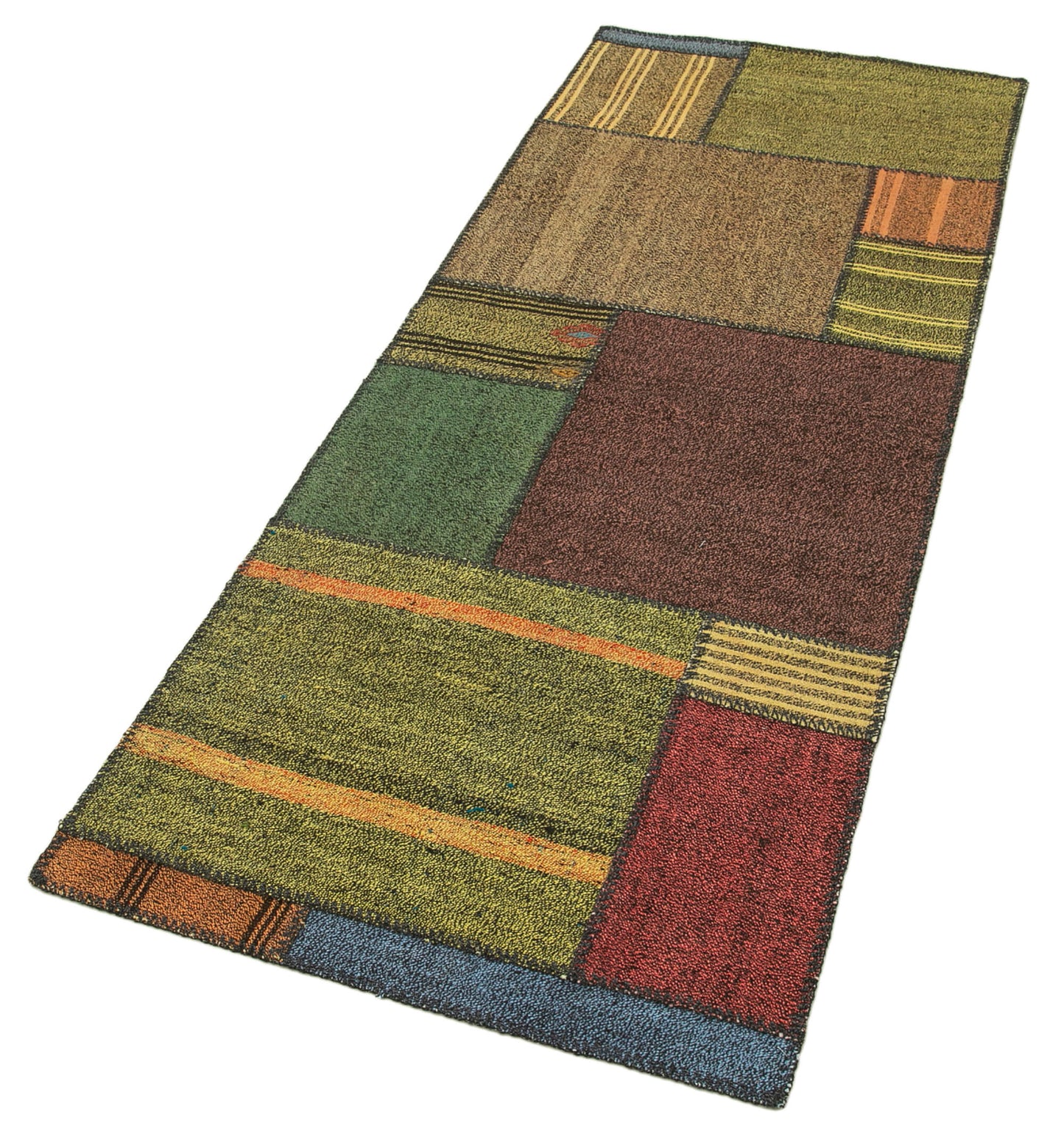 3x7 Multicolor Kilim Patchwork Rug - 37009