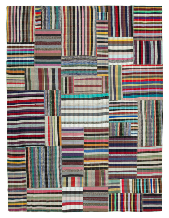 10x13 Multicolor Kilim Patchwork Rug - 37013