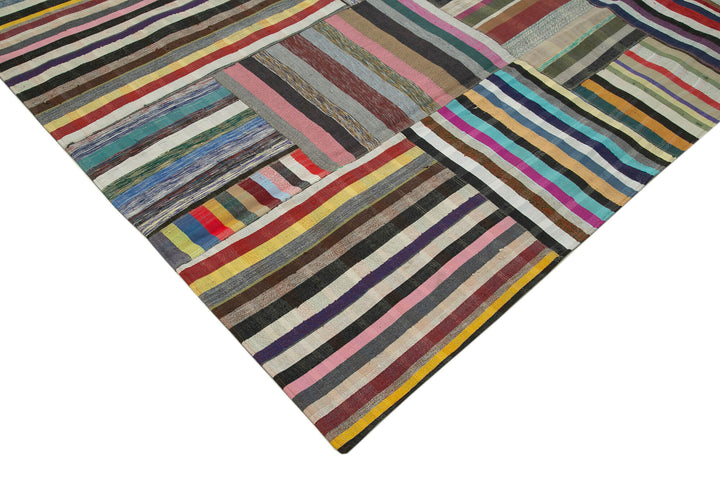 10x13 Multicolor Kilim Patchwork Rug - 37013