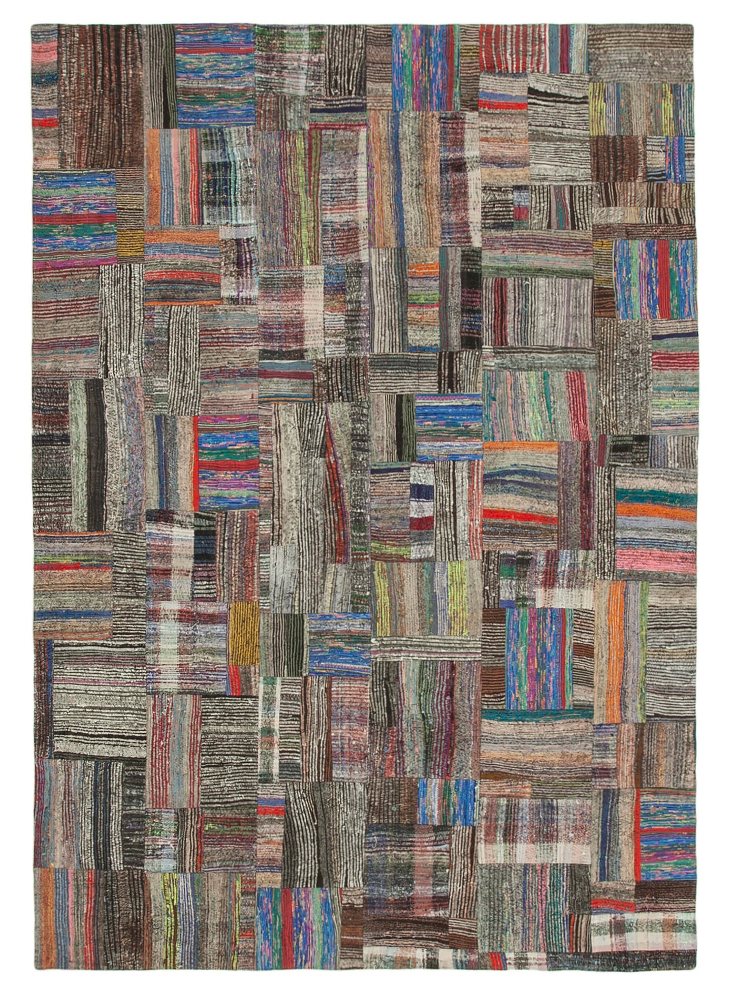 9x12 Multicolor Kilim Patchwork Rug - 37015