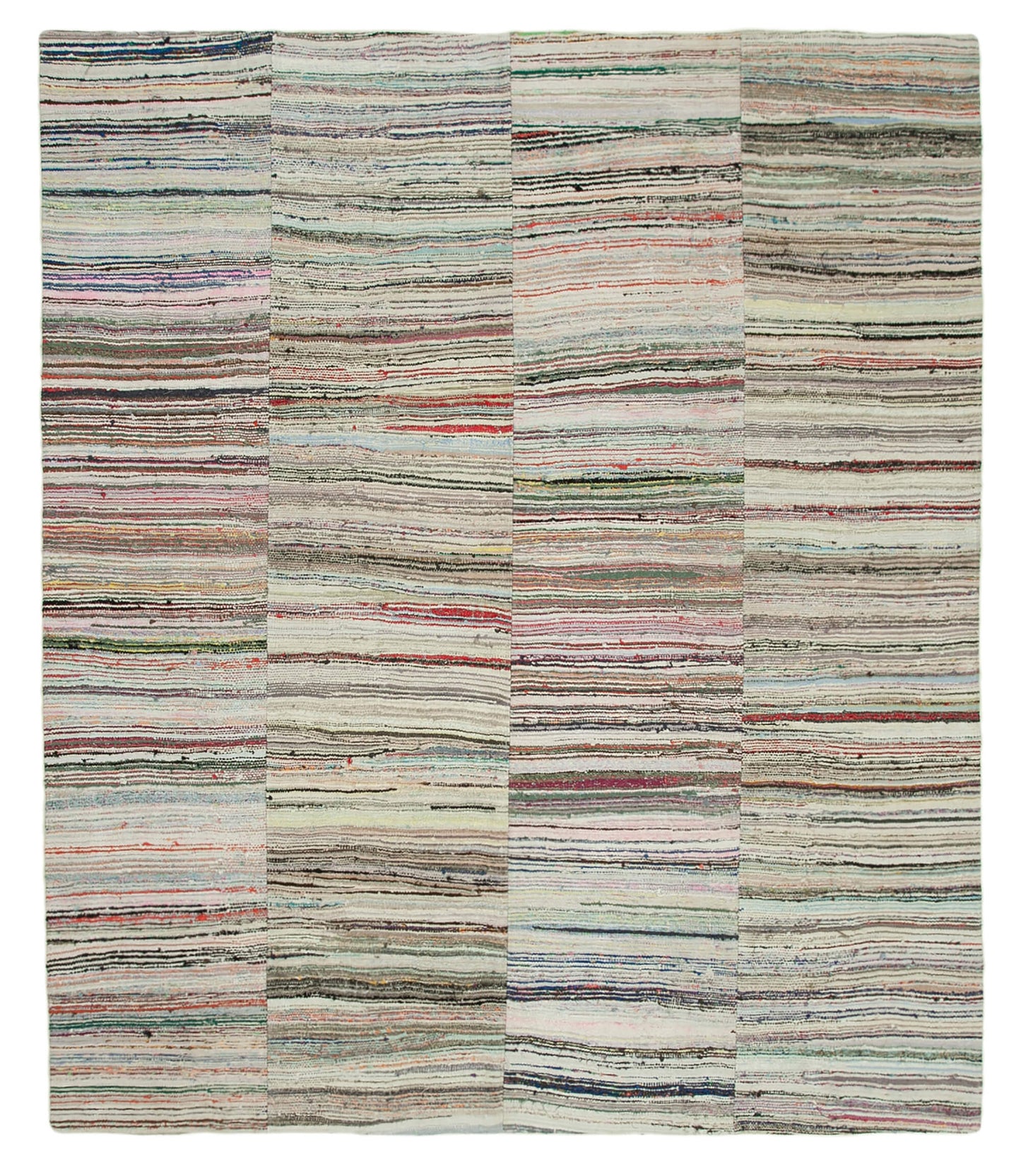 9x11 Multicolor Kilim Patchwork Rug - 37017