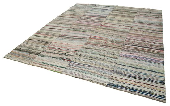 9x11 Multicolor Kilim Patchwork Rug - 37017