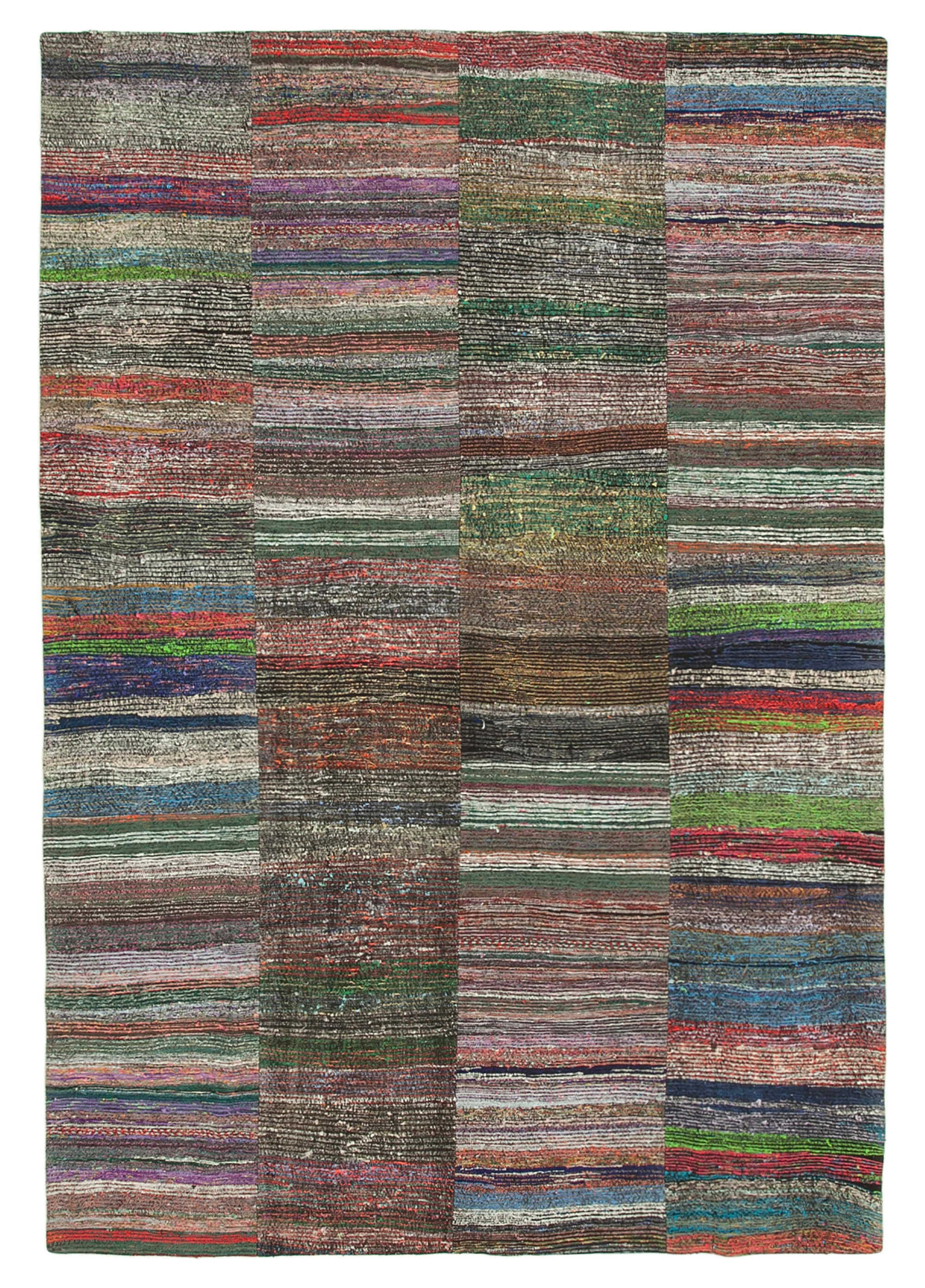 8x12 Multicolor Kilim Patchwork Rug - 37022