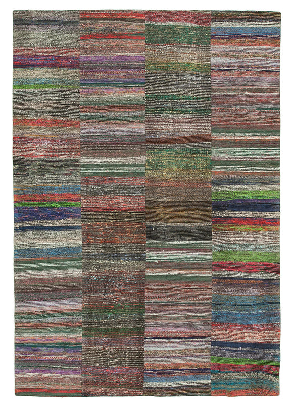 8x12 Multicolor Kilim Patchwork Rug - 37022