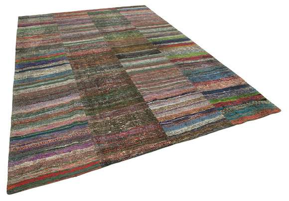 8x12 Multicolor Kilim Patchwork Rug - 37022