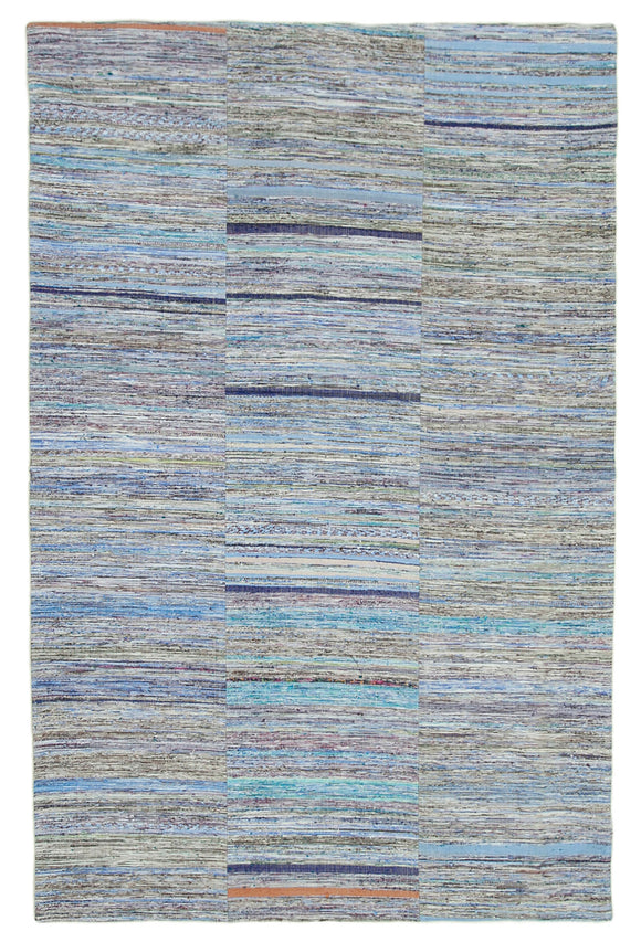 6x10 Multicolor Kilim Patchwork Rug - 37023