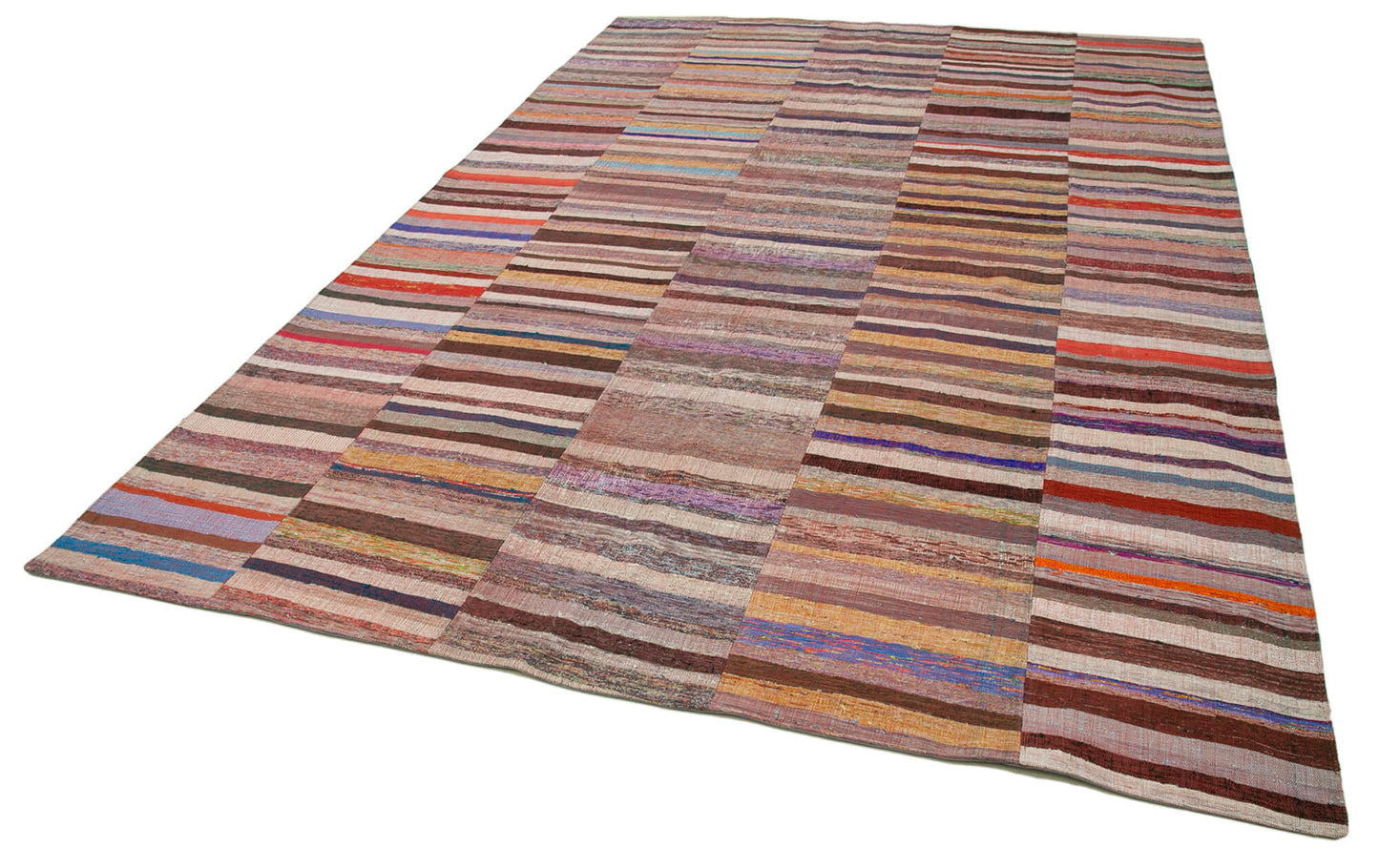 8x12 Multicolor Kilim Patchwork Rug - 37024