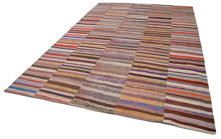 8x12 Multicolor Kilim Patchwork Rug - 37024