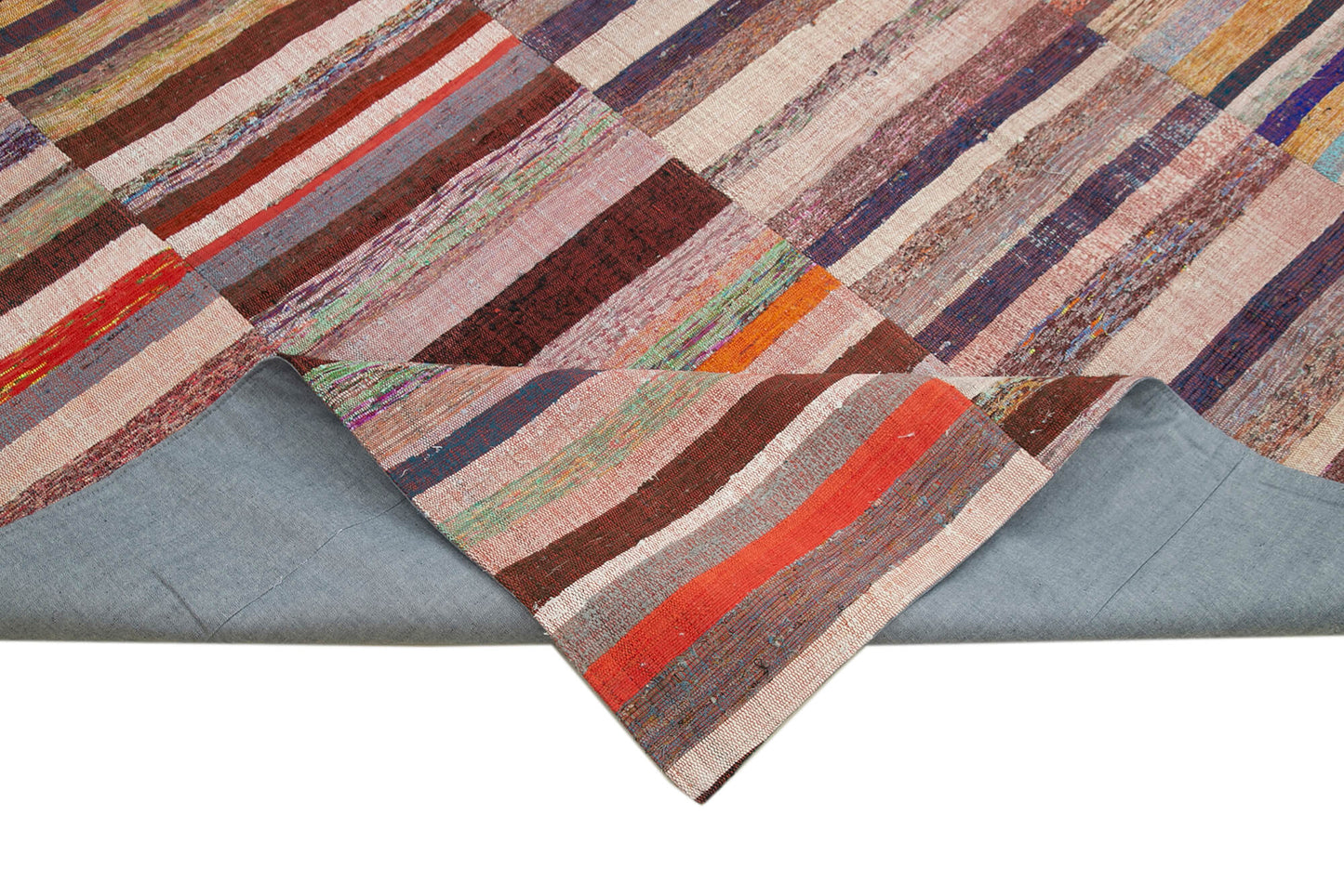 8x12 Multicolor Kilim Patchwork Rug - 37024