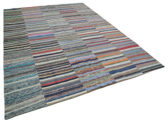 8x10 Multicolor Kilim Patchwork Rug - 37025
