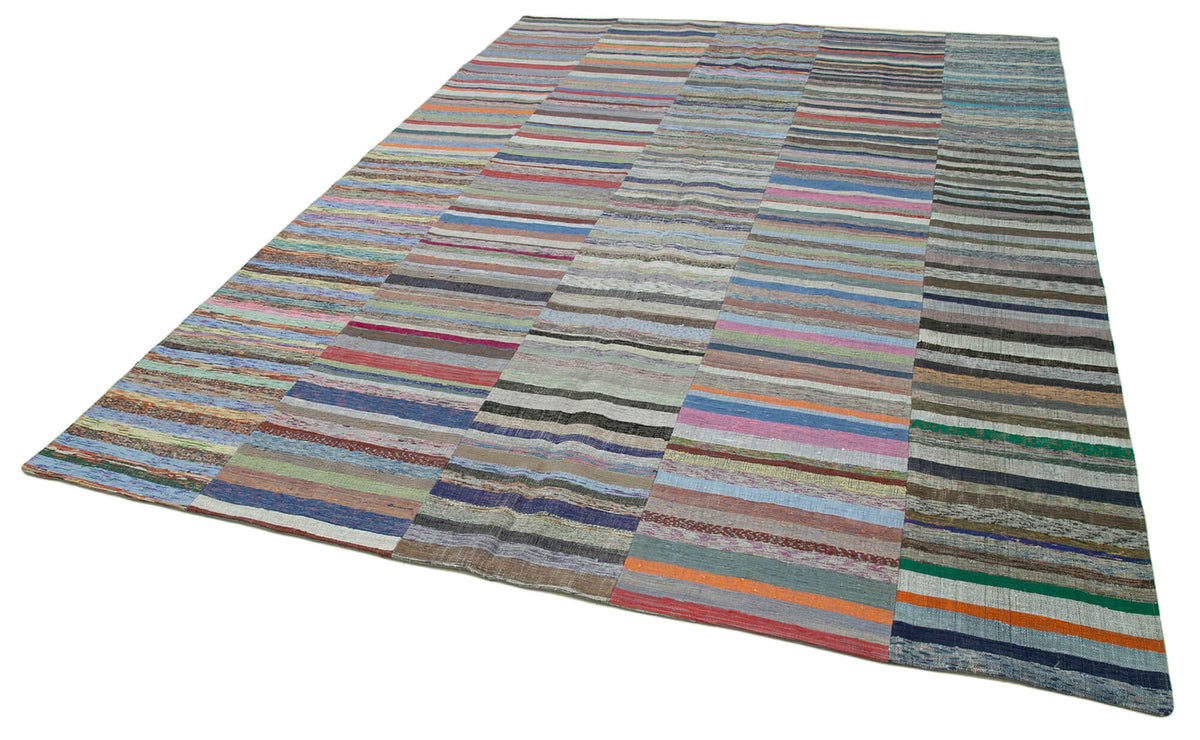 8x10 Multicolor Kilim Patchwork Rug - 37025