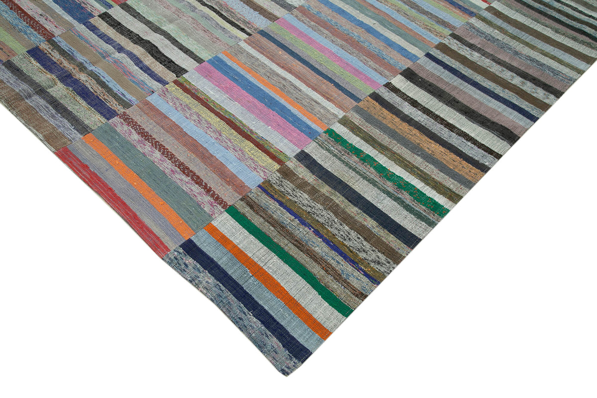 8x10 Multicolor Kilim Patchwork Rug - 37025