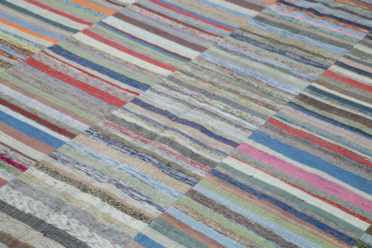 8x10 Multicolor Kilim Patchwork Rug - 37025