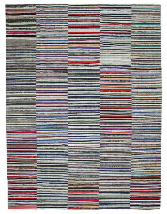 11x14 Multicolor Kilim Patchwork Rug - 37026