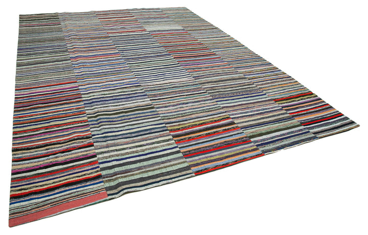 11x14 Multicolor Kilim Patchwork Rug - 37026
